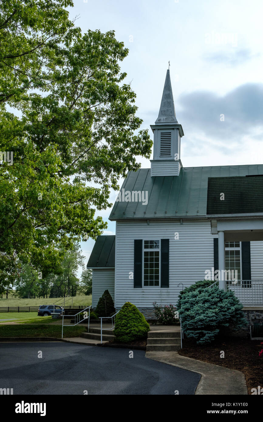 Pagina Valle Chiesa Battista, Highway 340 Nord, Luray, Virginia Foto Stock