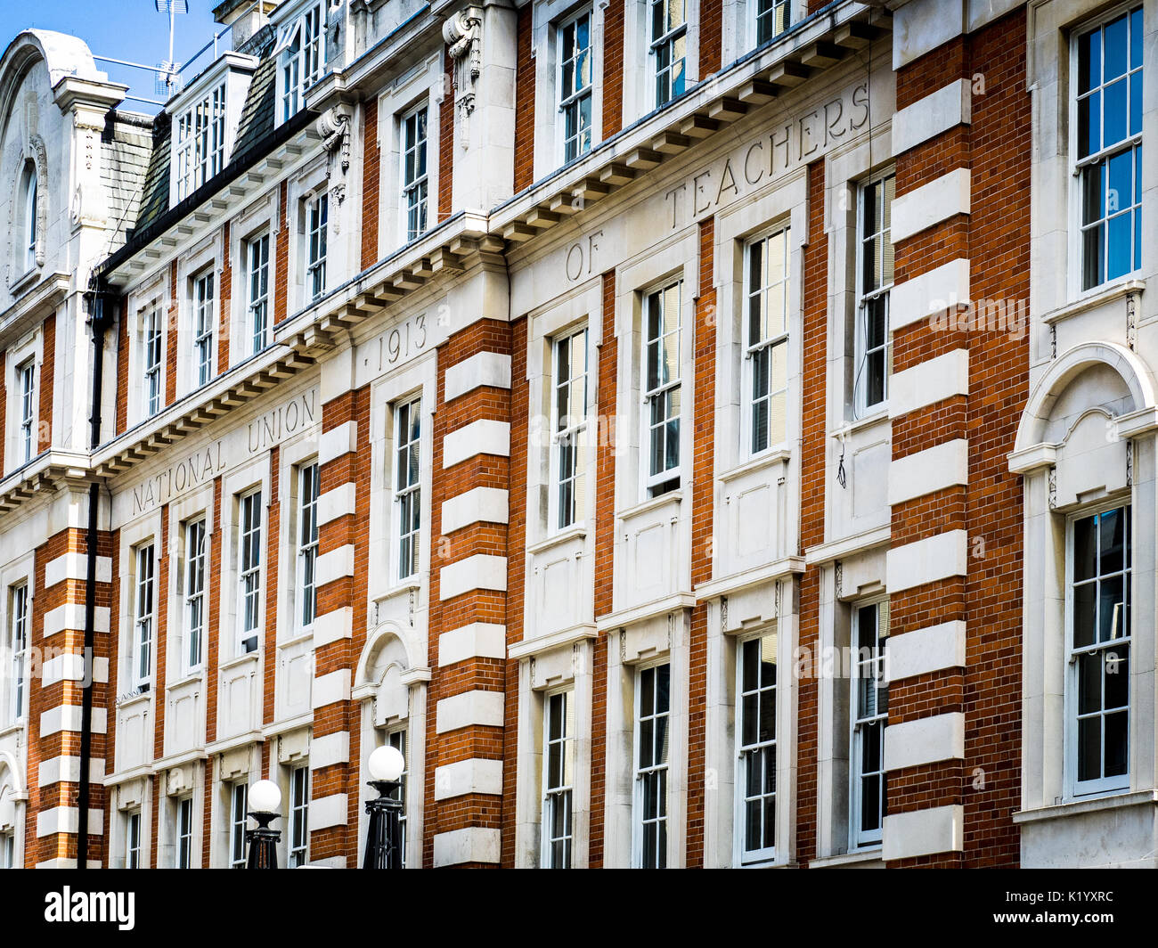 Dado di unione nazionale degli insegnanti capo ufficio / HQ in London - Hamilton House Foto Stock