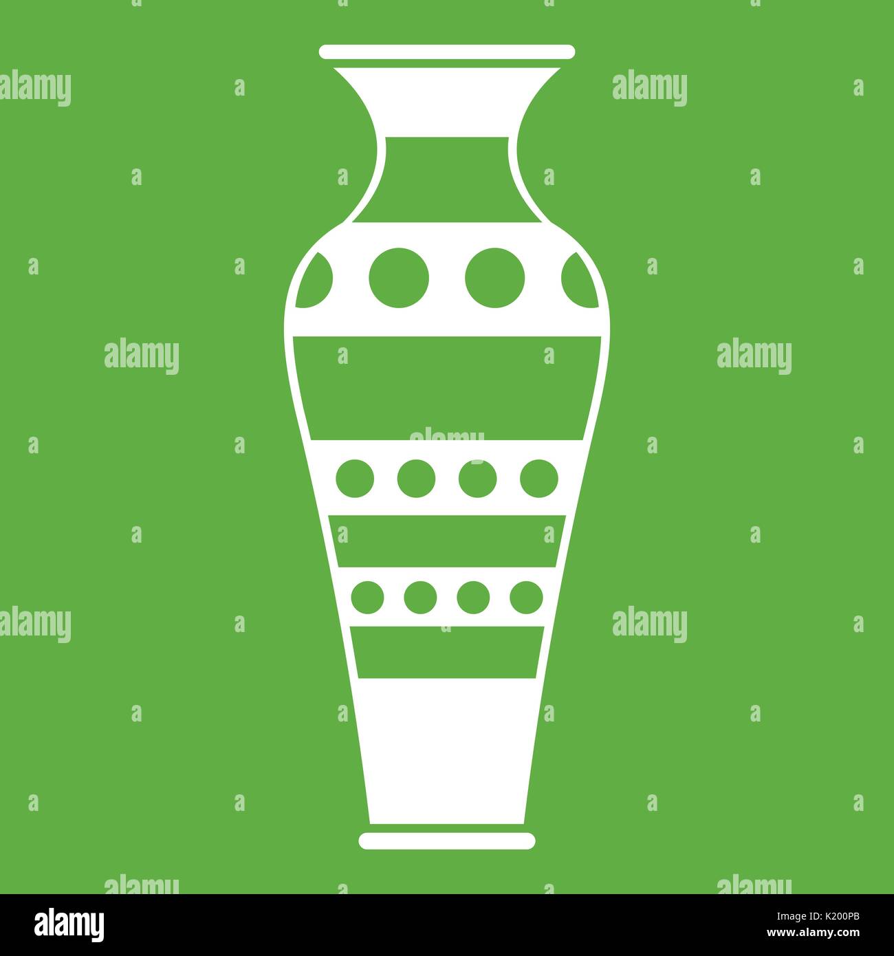 Vaso egiziano Icon green Illustrazione Vettoriale