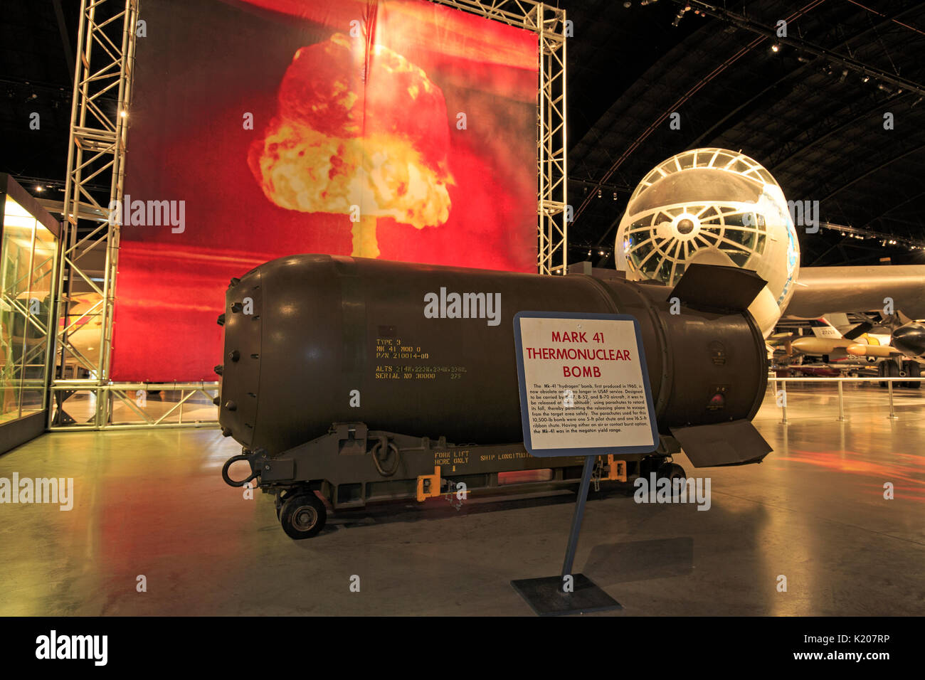 Contrassegnare 41 bomba termonucleare esposte presso il Museo Nazionale della United States Air Force, Wright-Patterson Air Force Base, Dayton, Ohio Foto Stock