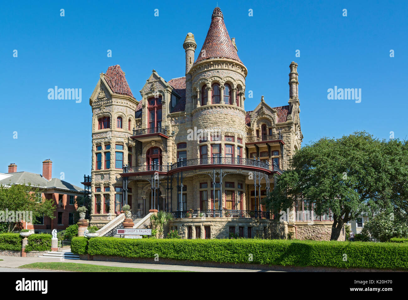 Texas, Galveston, East End Historic District, il Palazzo del Vescovo, 1892 Giuseppina e Walter Gresham Home, 1402 Broadway Foto Stock