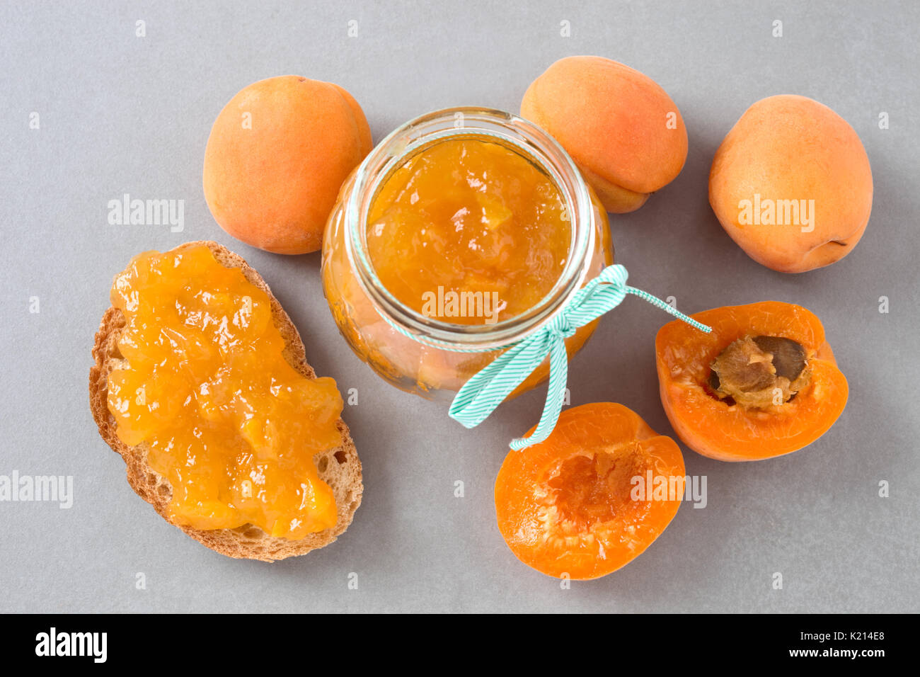 Marmellata di albicocche Foto Stock