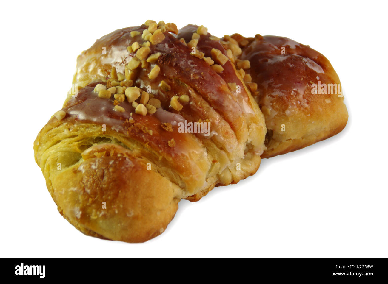 Torta regionale da poznan. tradizionale polacca. St Martins croissant. Foto Stock