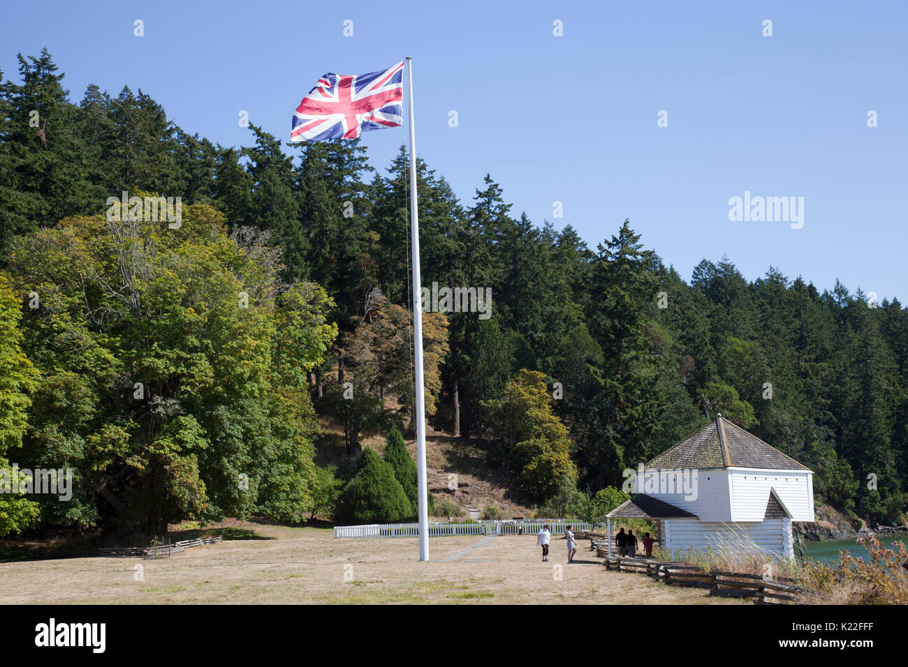 Campo inglese, San Juan Island, Arcipelago di San Juan Islands, nello Stato di Washington, USA, America Foto Stock