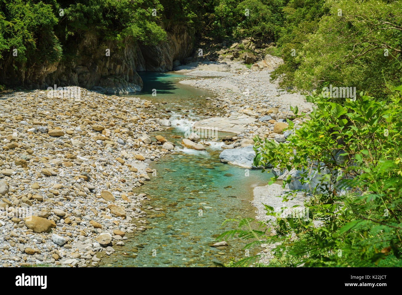 Il sentiero Sakadang utilizzato per essere chiamato "Mistero Valle" dal giapponese. Esso è situato nel Parco Nazionale di Taroko, Hualien, Taiwan Foto Stock