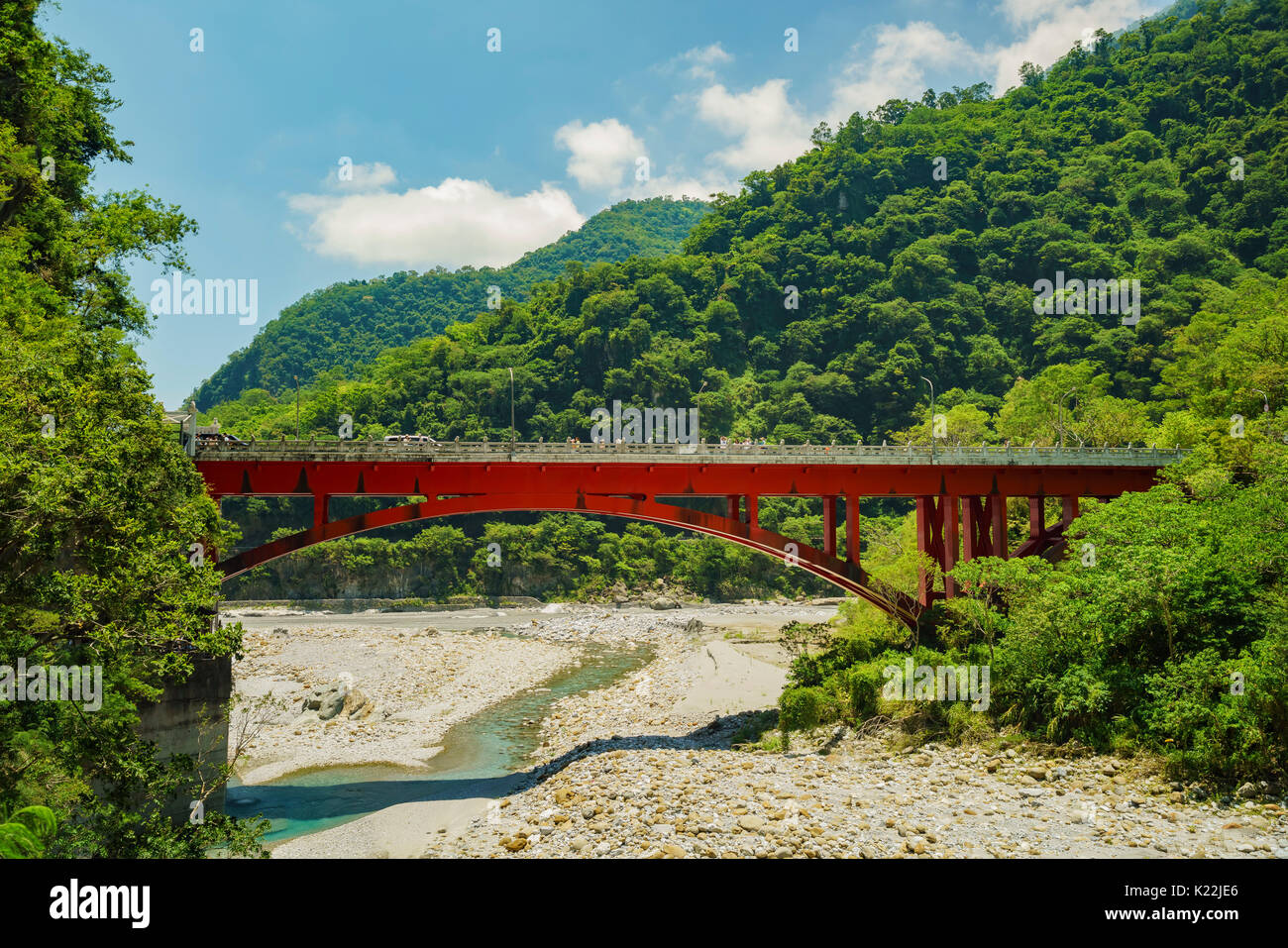 Il sentiero Sakadang utilizzato per essere chiamato "Mistero Valle" dal giapponese. Esso è situato nel Parco Nazionale di Taroko, Hualien, Taiwan Foto Stock