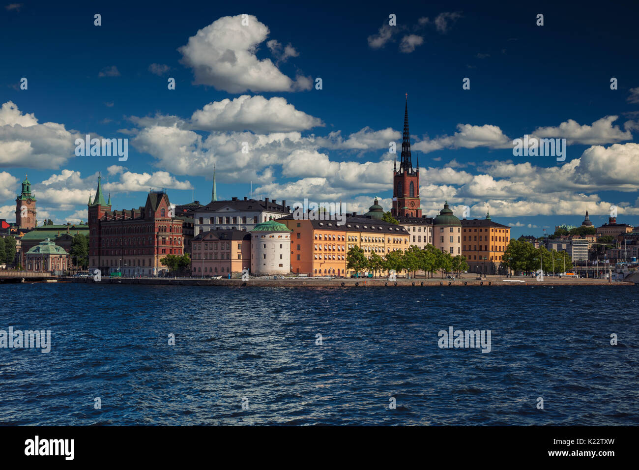 Stoccolma. cityscape immagine della città vecchia di Stoccolma, Svezia durante durante la giornata di sole. Foto Stock