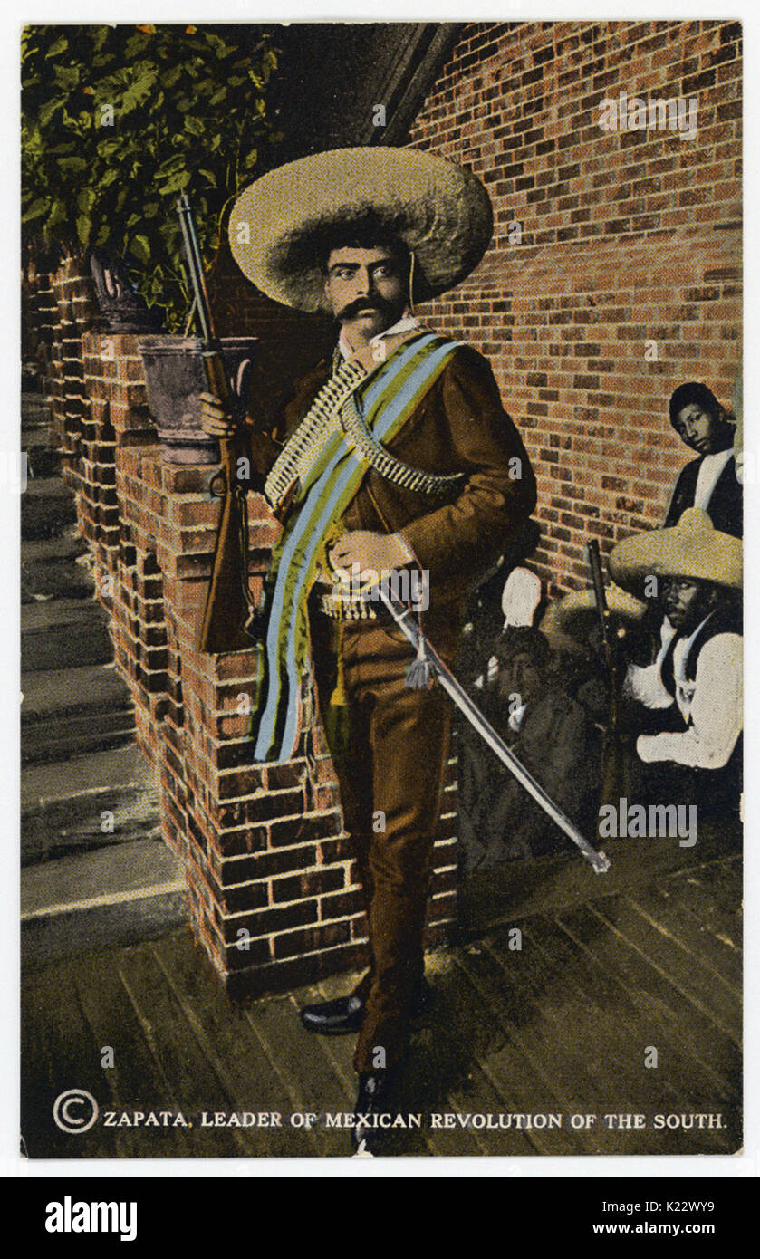 Zapata, leader della rivoluzione messicana del Sud Foto Stock