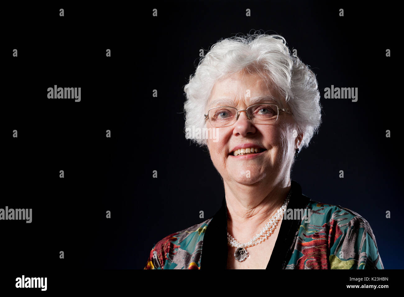 Edinburgh, Regno Unito. Il 28 agosto 2017. Kitty Ferguson, la scienza americana scrittore, all'Edinburgh International Book Festival. Gary Doak / Alamy Live News Foto Stock