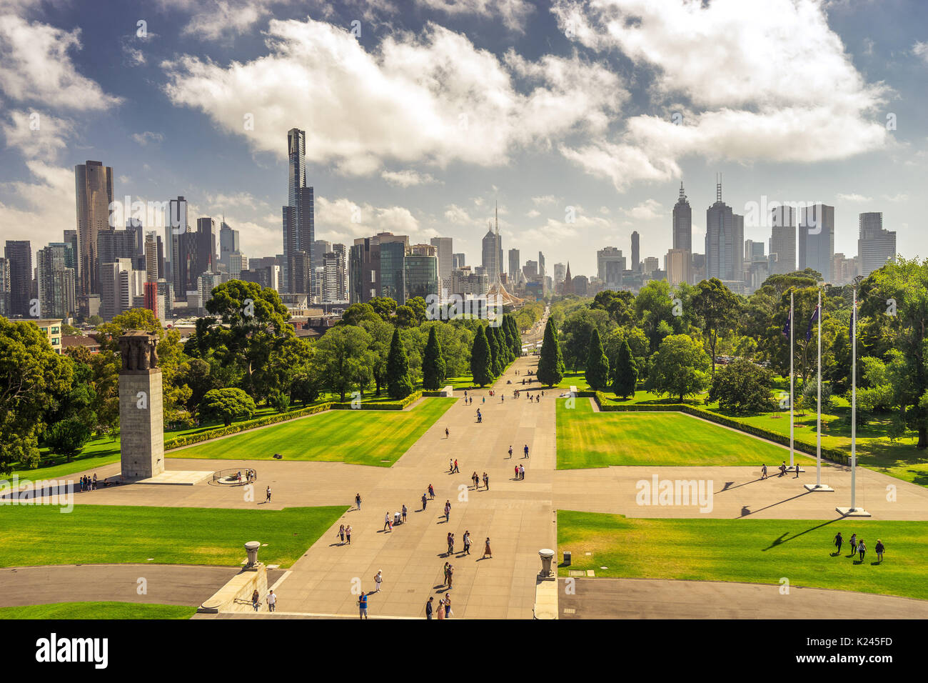 Melbourne. vista città Foto Stock