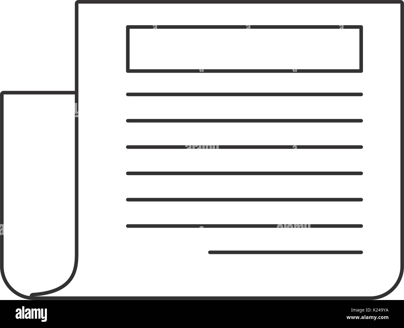 Giornale immagine icona Illustrazione Vettoriale