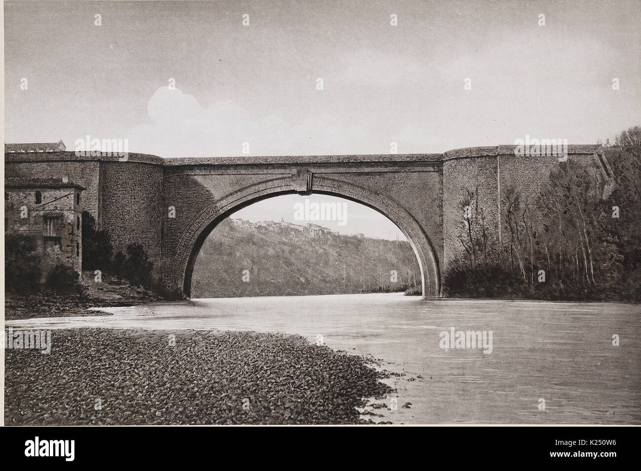 Pont de Lavaur - Les travaux publics de la France, 1883 Foto Stock
