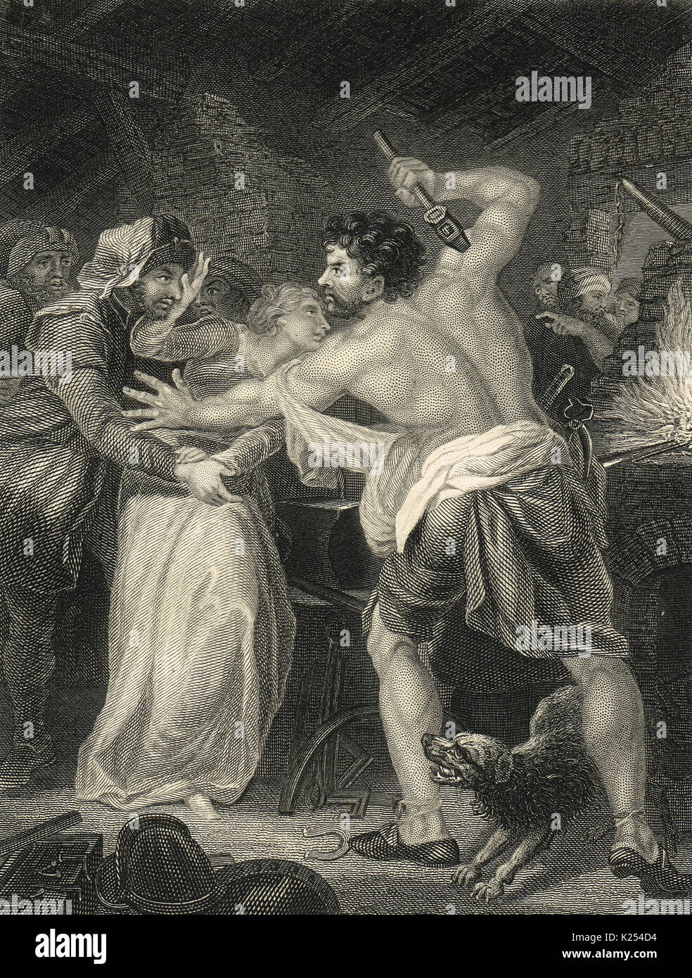 Wat Tyler uccidendo il sondaggio esattore delle tasse Foto Stock