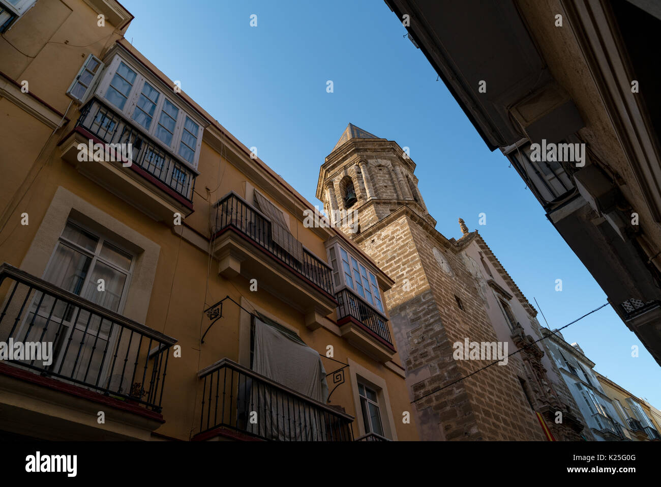 La chiesa di San Lorenzo di Cadice in Spagna Foto Stock