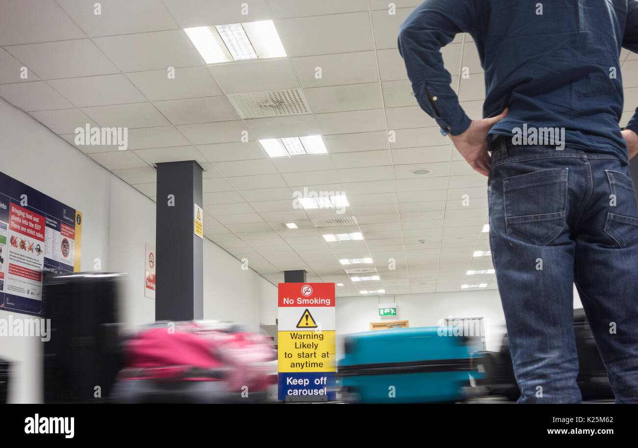 Airport Baggage carousel Foto Stock