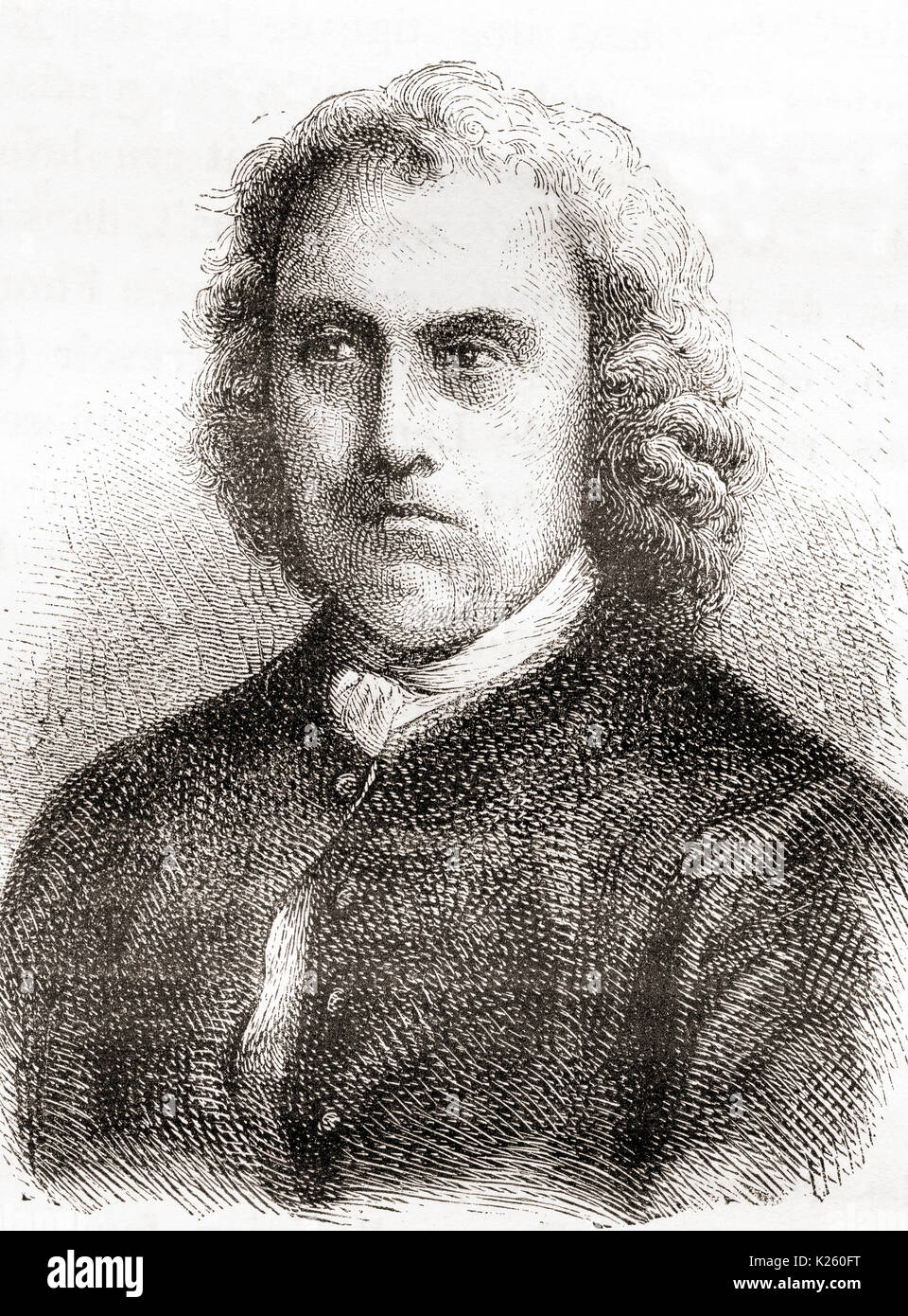 Louis-Guillaume Le Monnier aka LEMONNIER, 1717 - 1799. Francese scienziato naturale. Da Les Merveilles de la Science, pubblicato 1870. Foto Stock