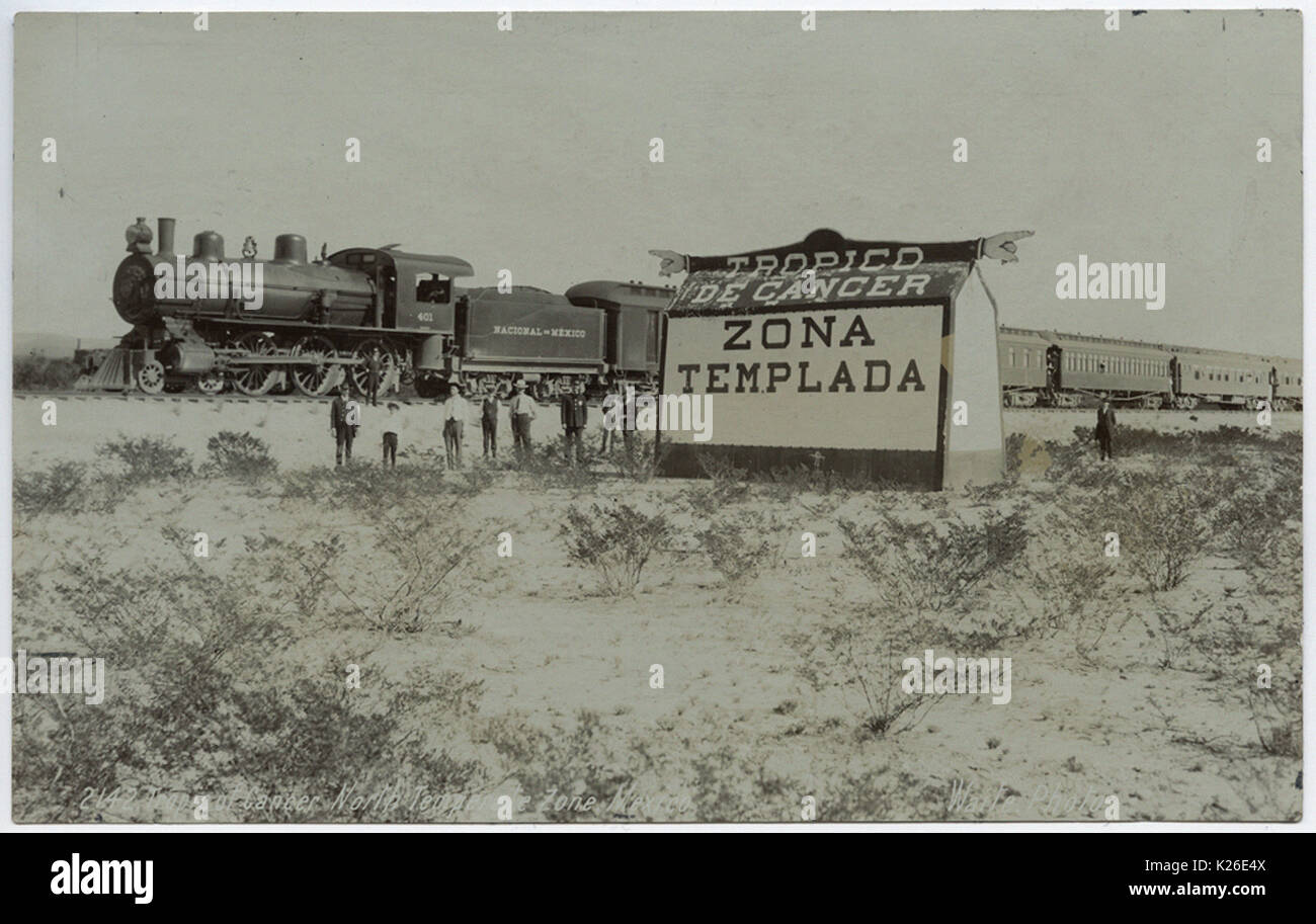 Tropico del Cancro a nord zona temperata Messico Foto Stock