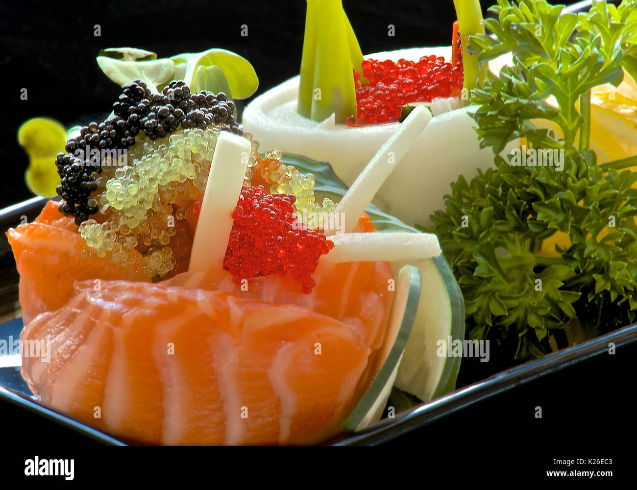 Sushi colorati Foto Stock