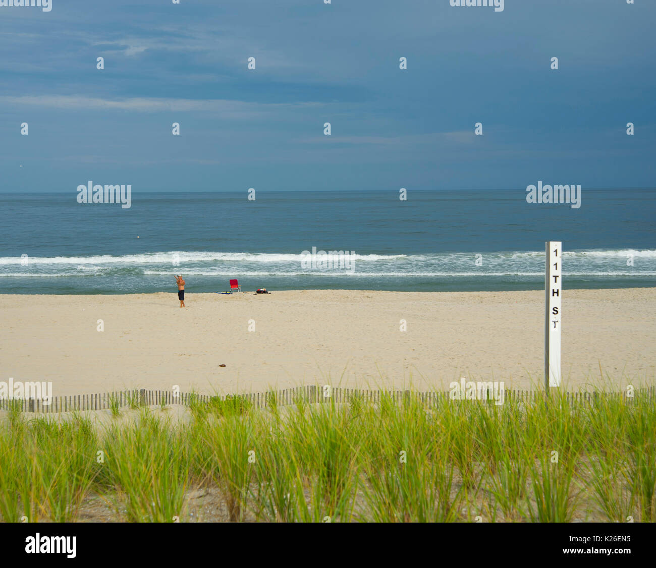 scena della spiaggia Foto Stock