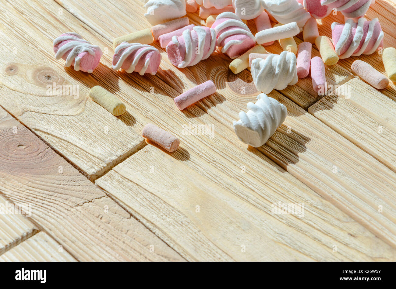 Multicolore sfondo marshmallow Foto Stock