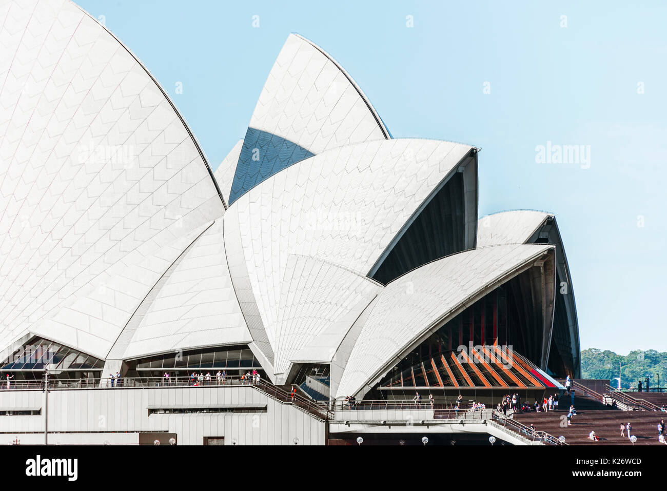 Opera di Sydney Opera House, Bennelong Point, Sydney, Nuovo Galles del Sud, Australia Foto Stock