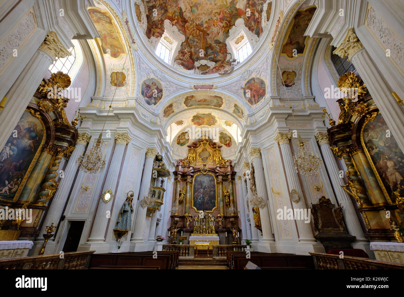 Dreifaltigkeitskirche, Chiesa della Santissima Trinità, città vecchia, Monaco di Baviera, Baviera, Baviera, Germania Foto Stock