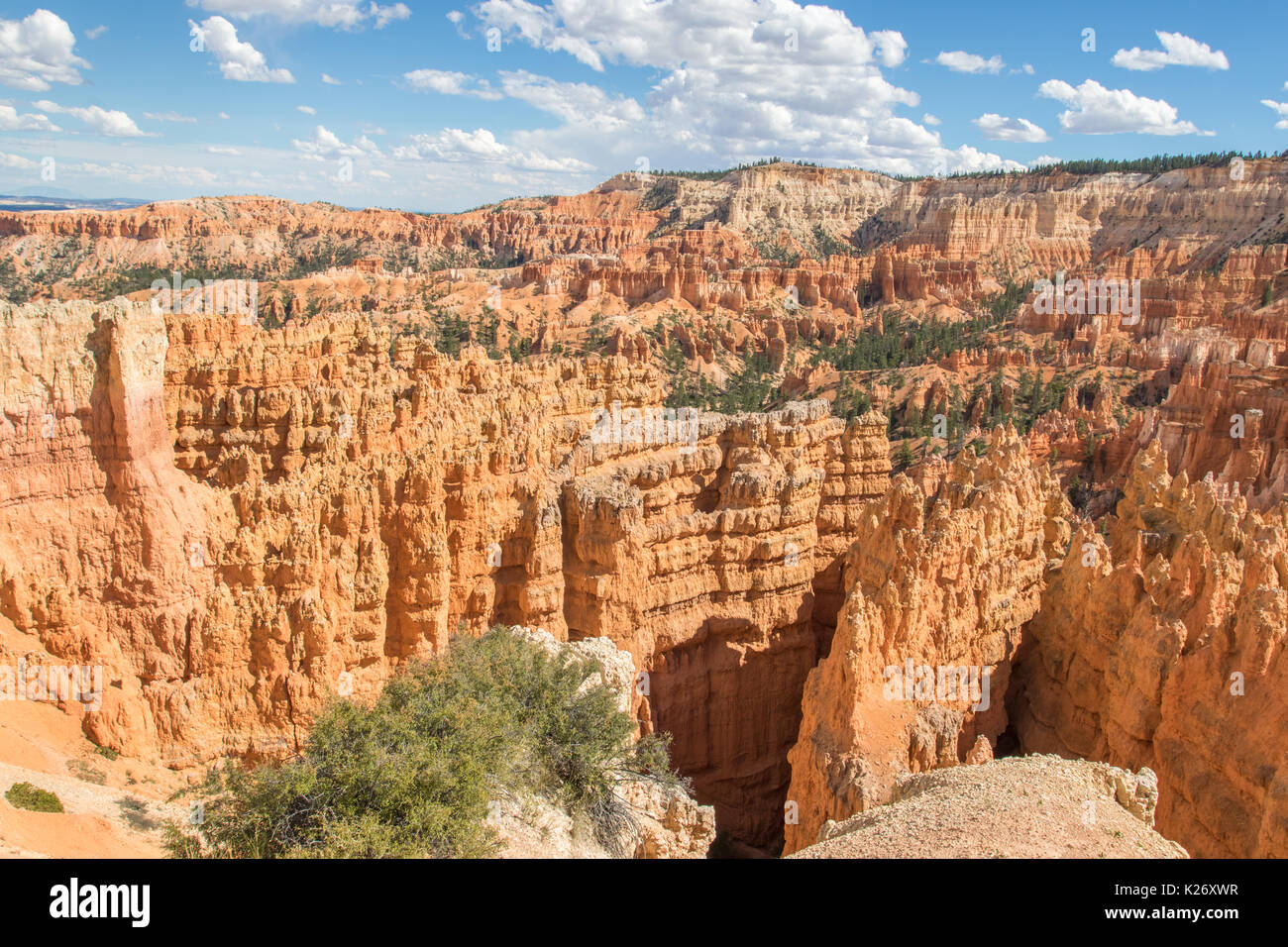 La vista del tramonto punto nel Parco Nazionale di Bryce Canyon, UT Foto Stock