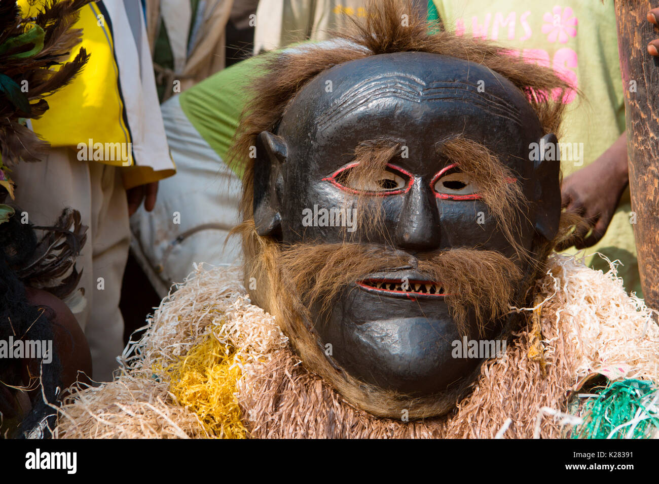 Africa,Malawi,Lilongwe distretto. Maschere tradizionali del Malawi Foto Stock