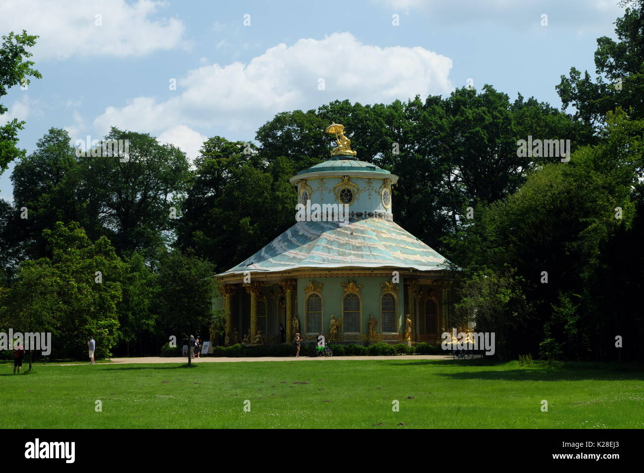 Sala da tè cinese, Sanssouci, 1754-1756, architetto Johann Gottfried Büring Foto Stock