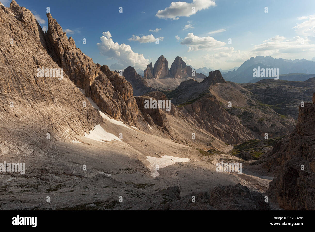 Cadin di San Candido Dolomiti di Sesto parco naturale, Alto Adige, Bolzano, Italia. Foto Stock