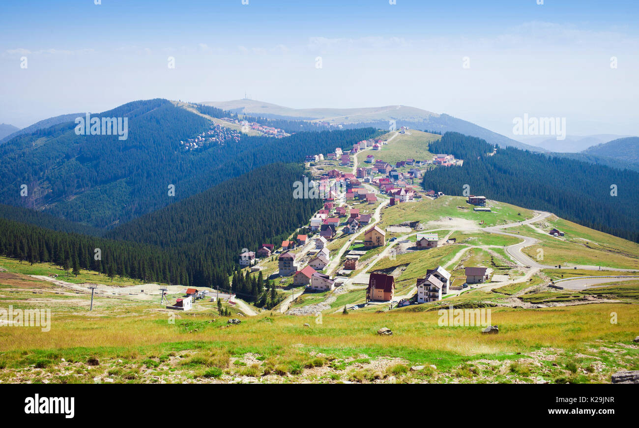 Ranca mountain resort in Parang Carpazi, Romania Foto Stock