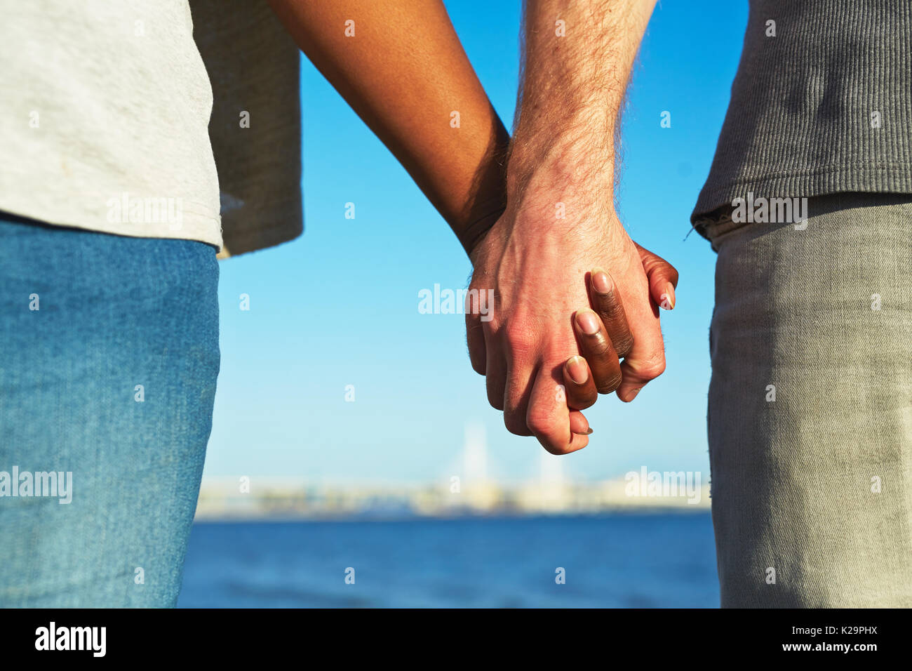 Multi-Ethnic amore Foto Stock