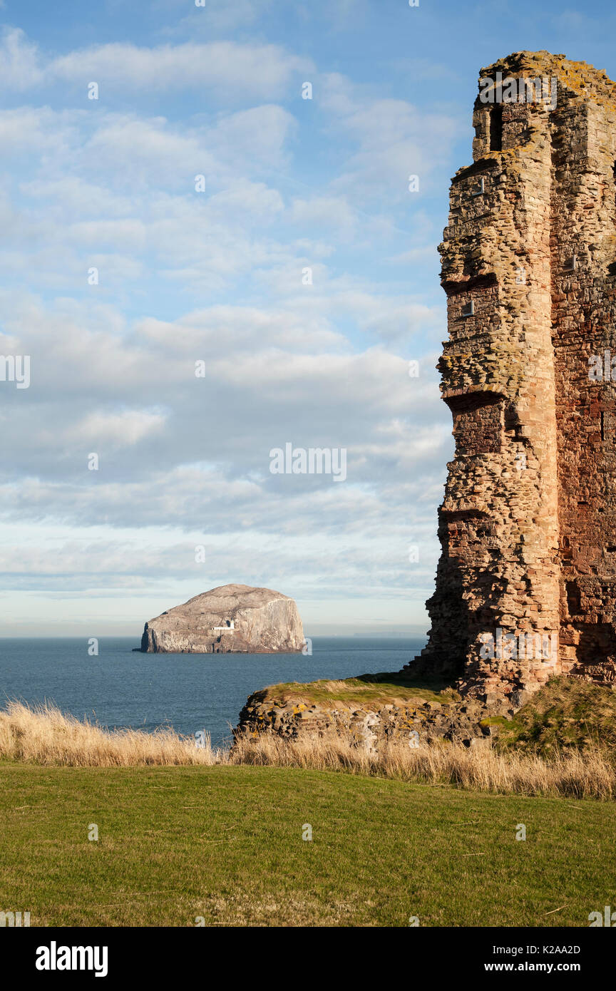 Il castello di Tantallon Foto Stock