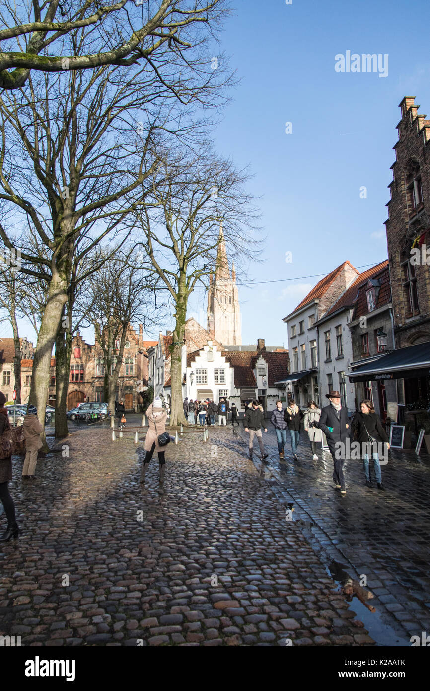 Foto di viaggio di Brugge, in Belgio. Foto Stock