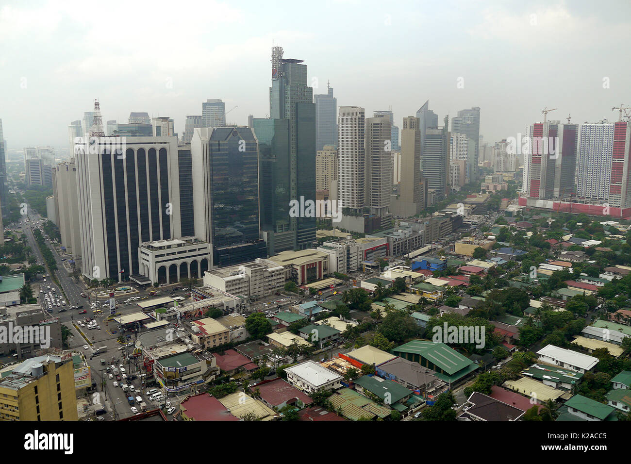 Il centro di Manila, Filippine, quartiere di Makati Foto Stock