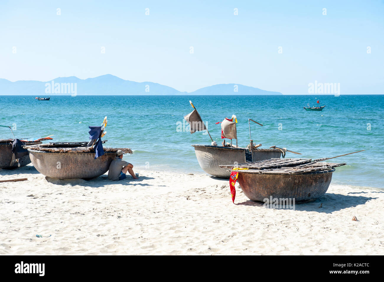 Un Bang Beach, Hoi An, Vietnam Foto Stock