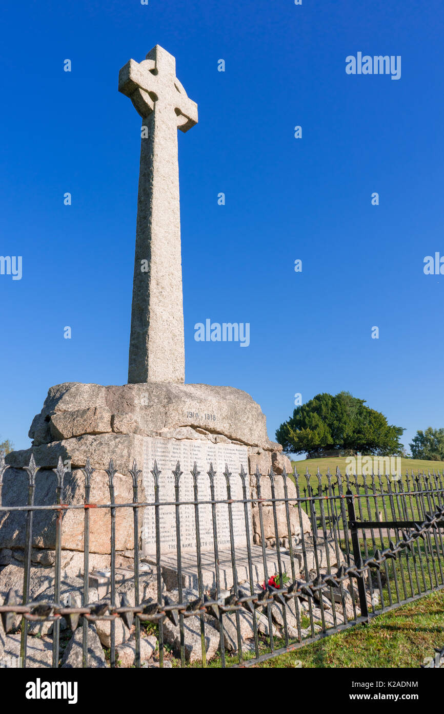 Memoriale della prima guerra mondiale di Bolton's Bench a Lyndhurst, New Forest National Park, Regno Unito Foto Stock
