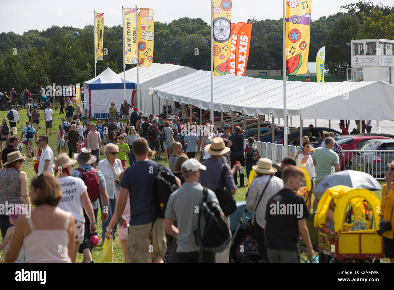 CARFEST Sud 2017, Car-Fest, annuale motoring festival tenutosi in Hampshire, fondata da radio presenter Chris Evans, England, Regno Unito Foto Stock