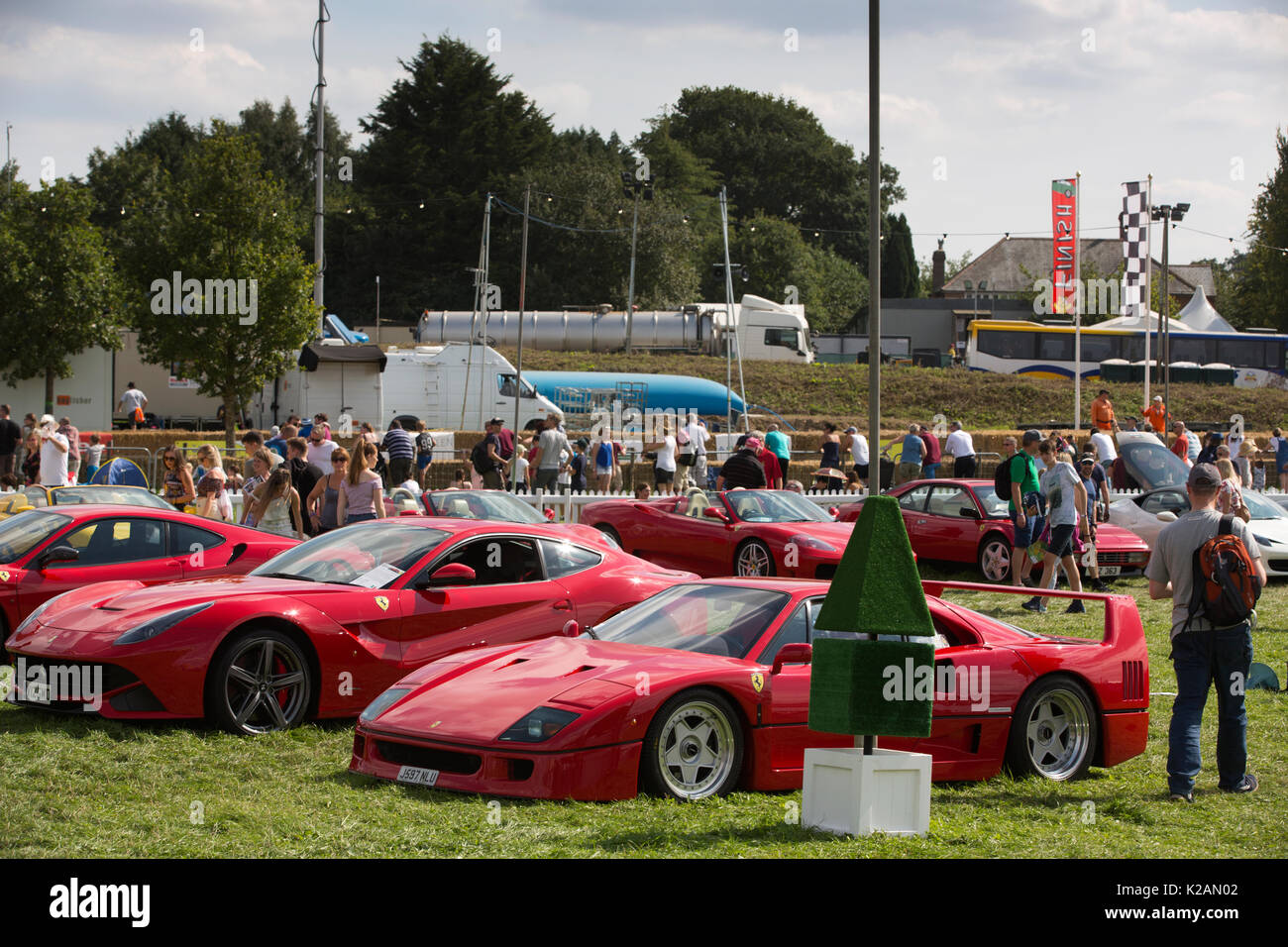 CARFEST Sud 2017, Car-Fest, annuale motoring festival tenutosi in Hampshire, fondata da radio presenter Chris Evans, England, Regno Unito Foto Stock