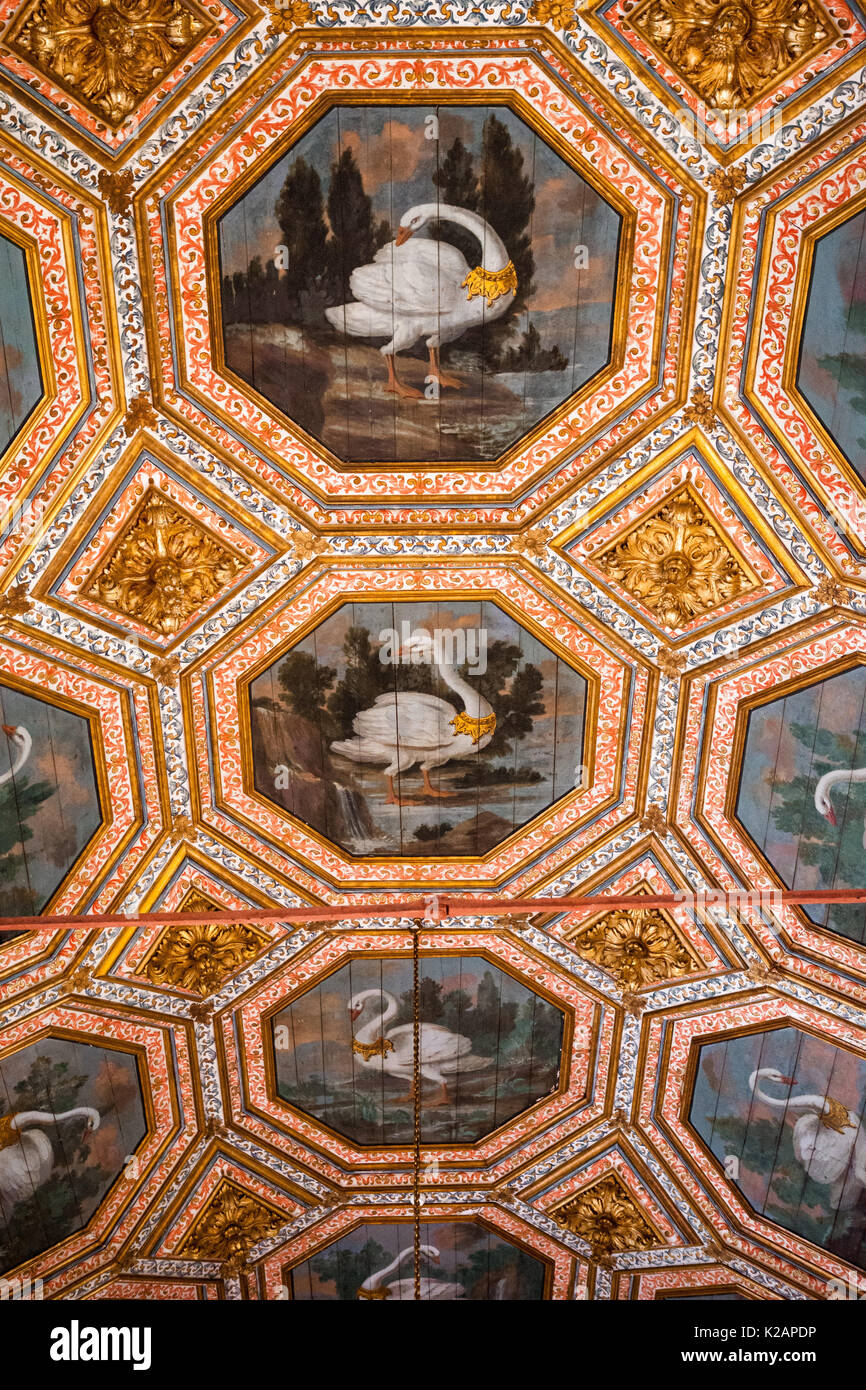 Sintra, Portogallo. visita al Palacio Nacional de Sintra, Palacio da Pena, quinta regaleira y Castelo dos Mouros Foto Stock