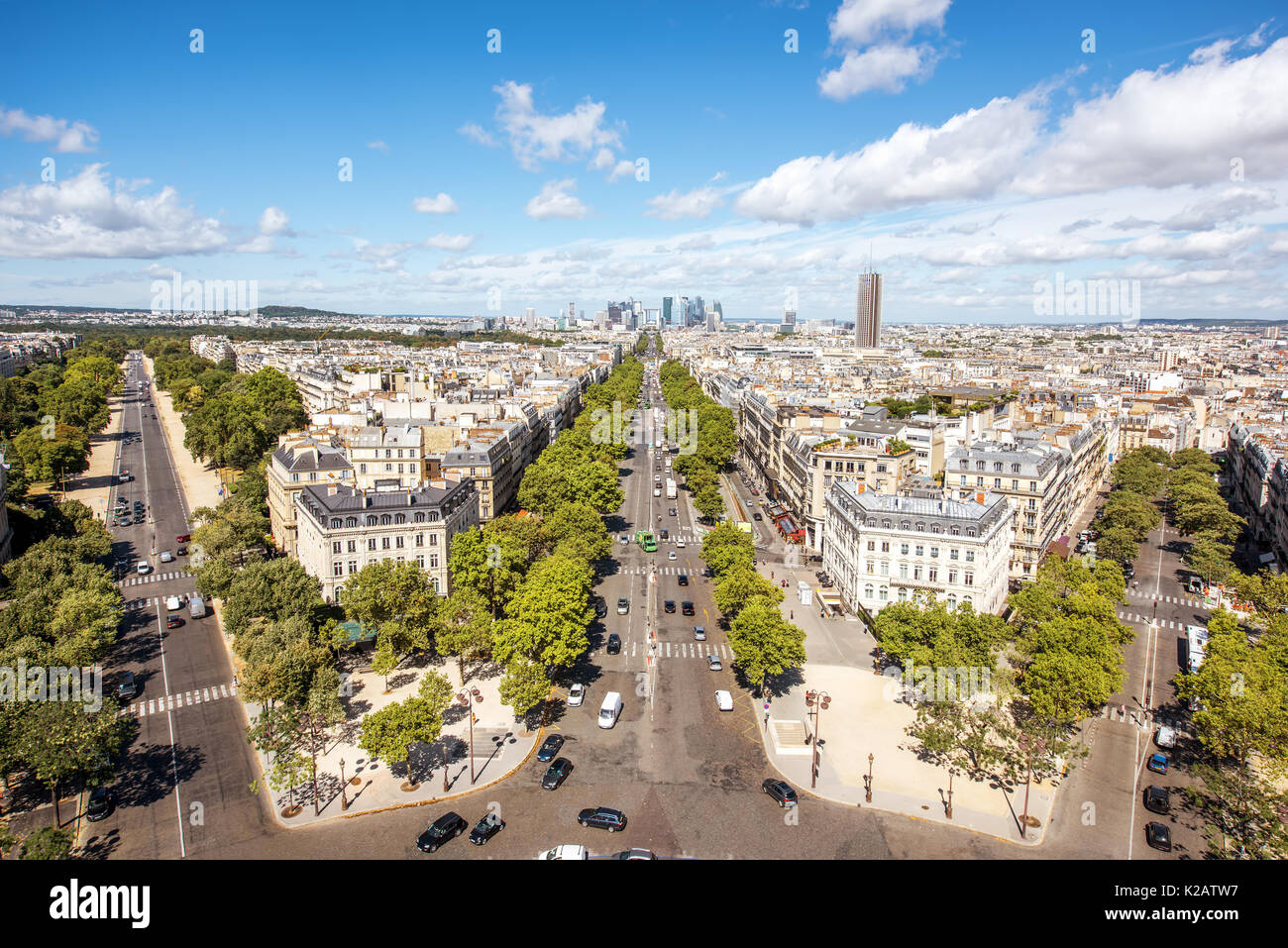 Paesaggio urbano in vista di Parigi Foto Stock