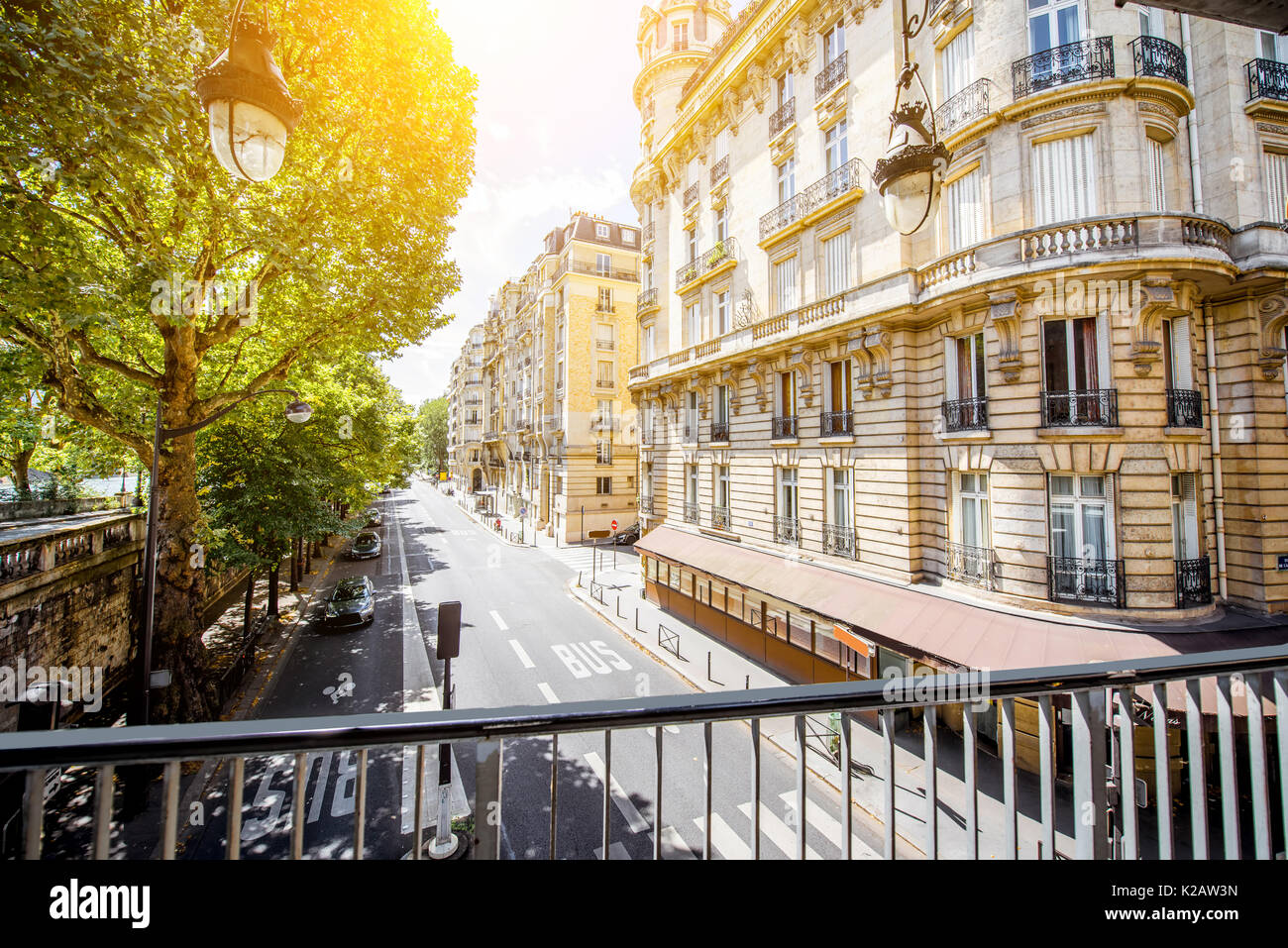 Paesaggio urbano in vista di Parigi Foto Stock