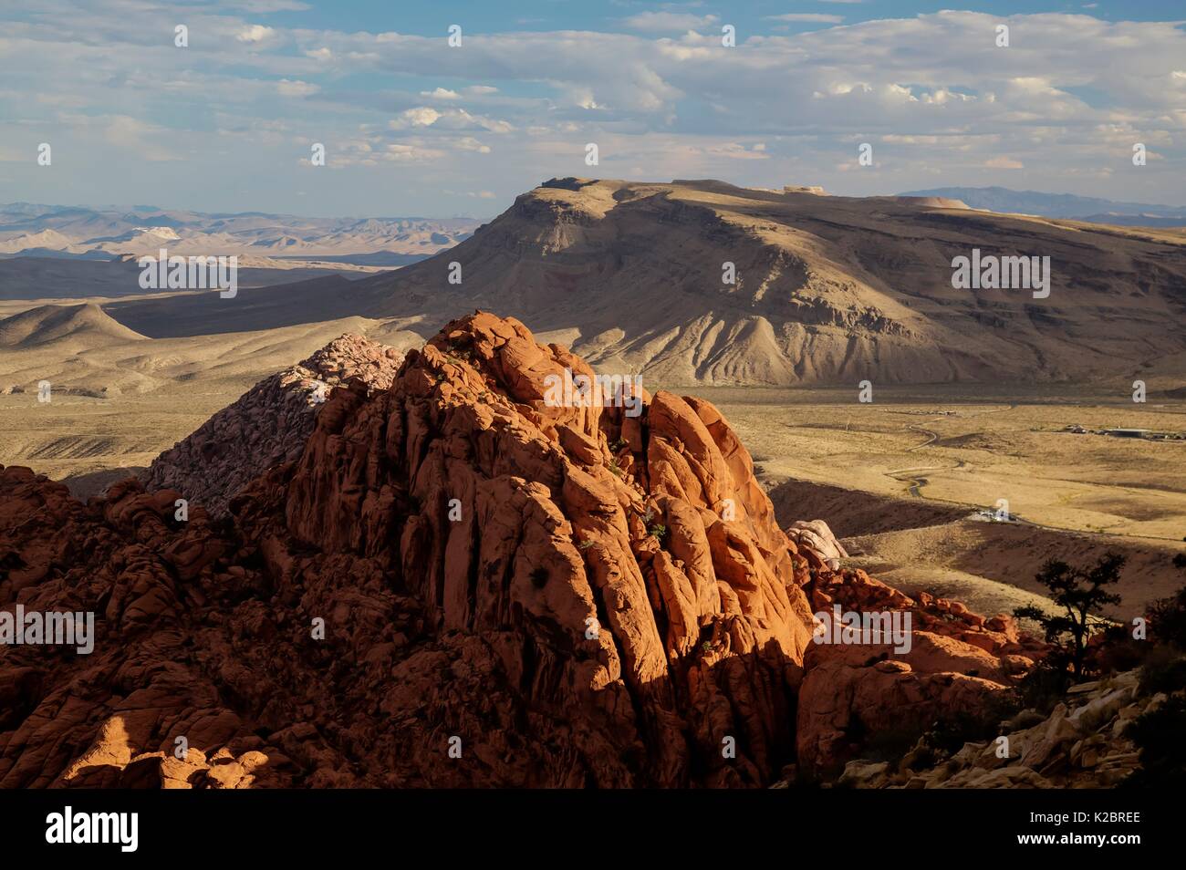Red formazioni rocciose presso il Red Rock Canyon National Conservation Area 29 Settembre 2016 vicino a Las Vegas, Nevada. Foto Stock