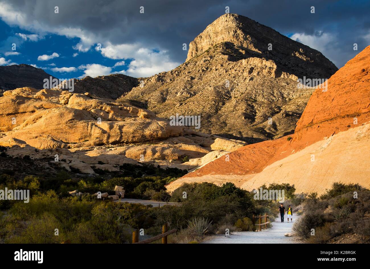 Red formazioni rocciose presso il Red Rock Canyon National Conservation Area 29 Settembre 2016 vicino a Las Vegas, Nevada. Foto Stock