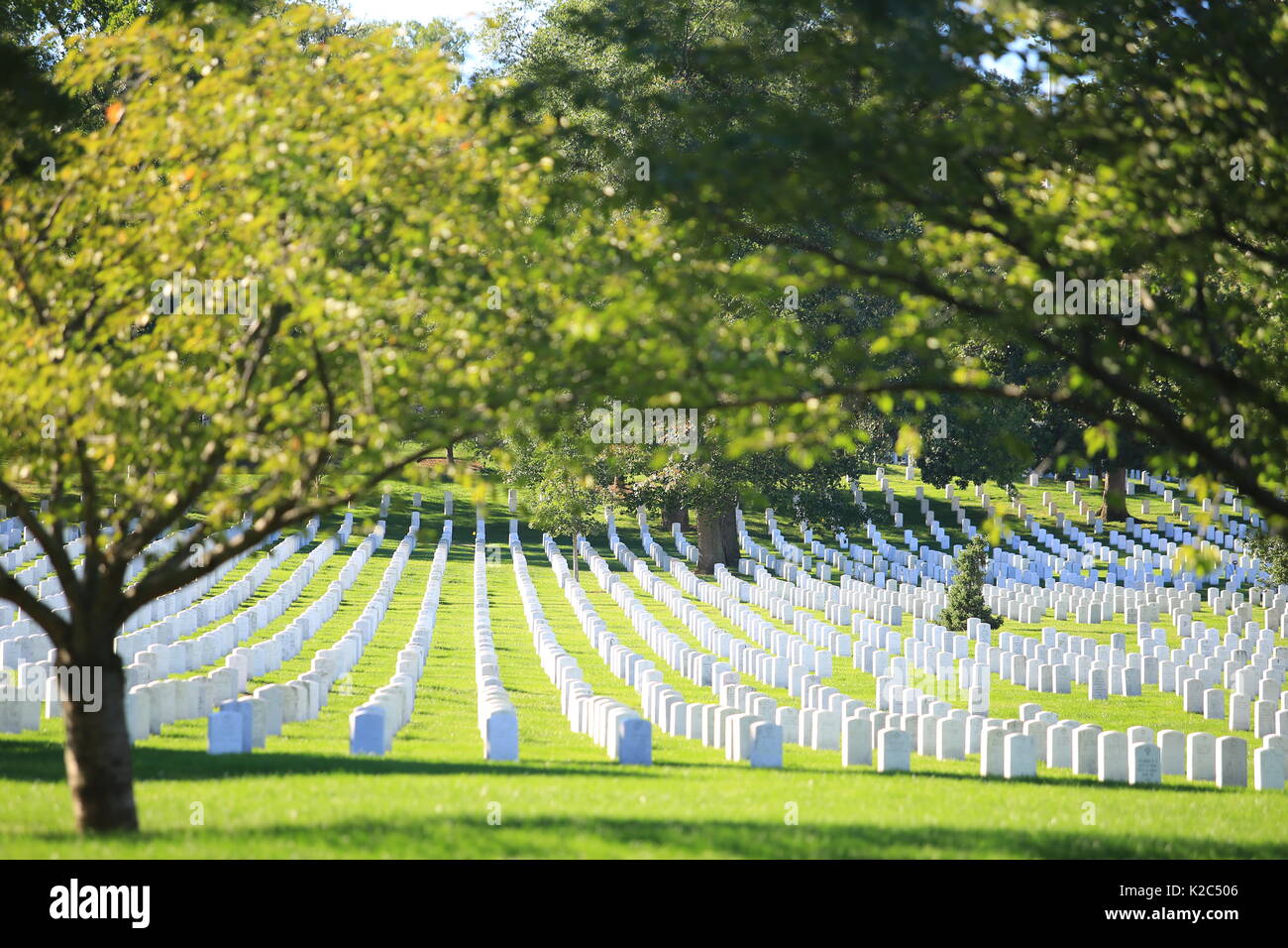 Al Cimitero Nazionale Di Arlington Militare Degli Stati Uniti Nel Cimitero Di Arlington County Virginia Foto Stock Alamy