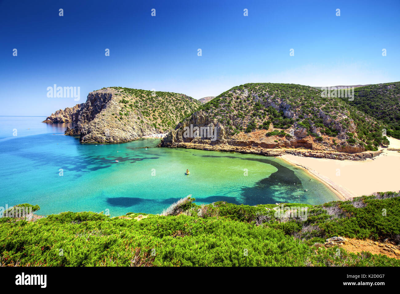Cala Domestica Spiaggia Costa Verde Sardegna Italia La