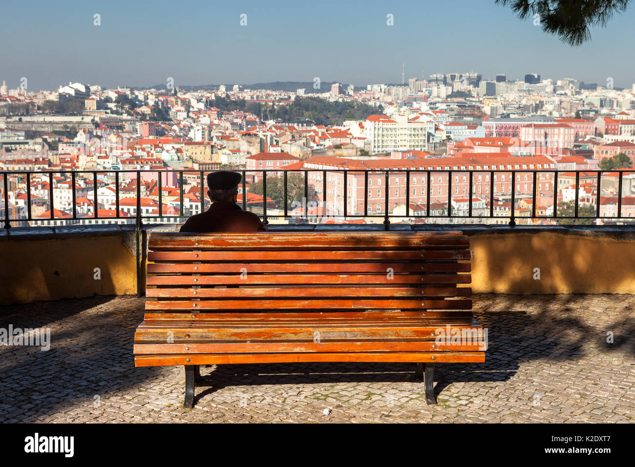 Miradores de lisboa, las mejores vistas de la capital de Portogallo. Foto Stock