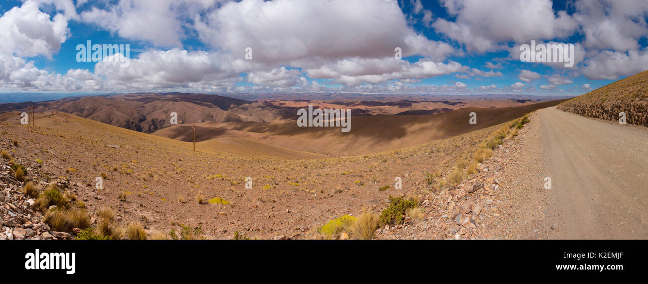 Robusto paesaggio boliviano. Dicembre 2016. Foto Stock