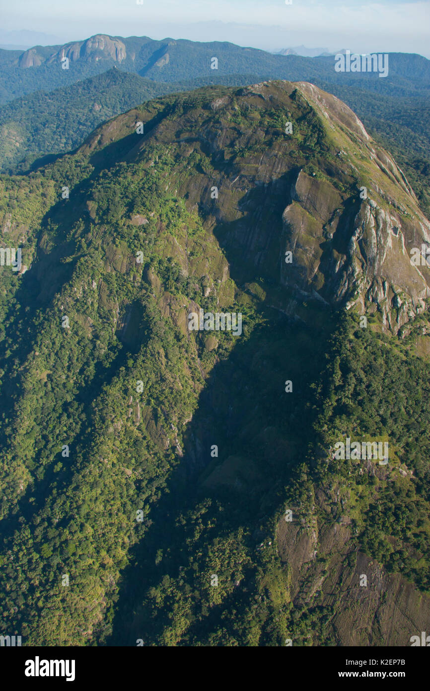 Vista aerea del monte Mabu, Mozambico, maggio 2011. Foto Stock
