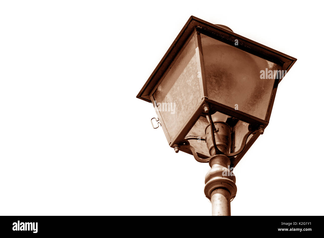 Street vintage di luce della lampada Foto Stock